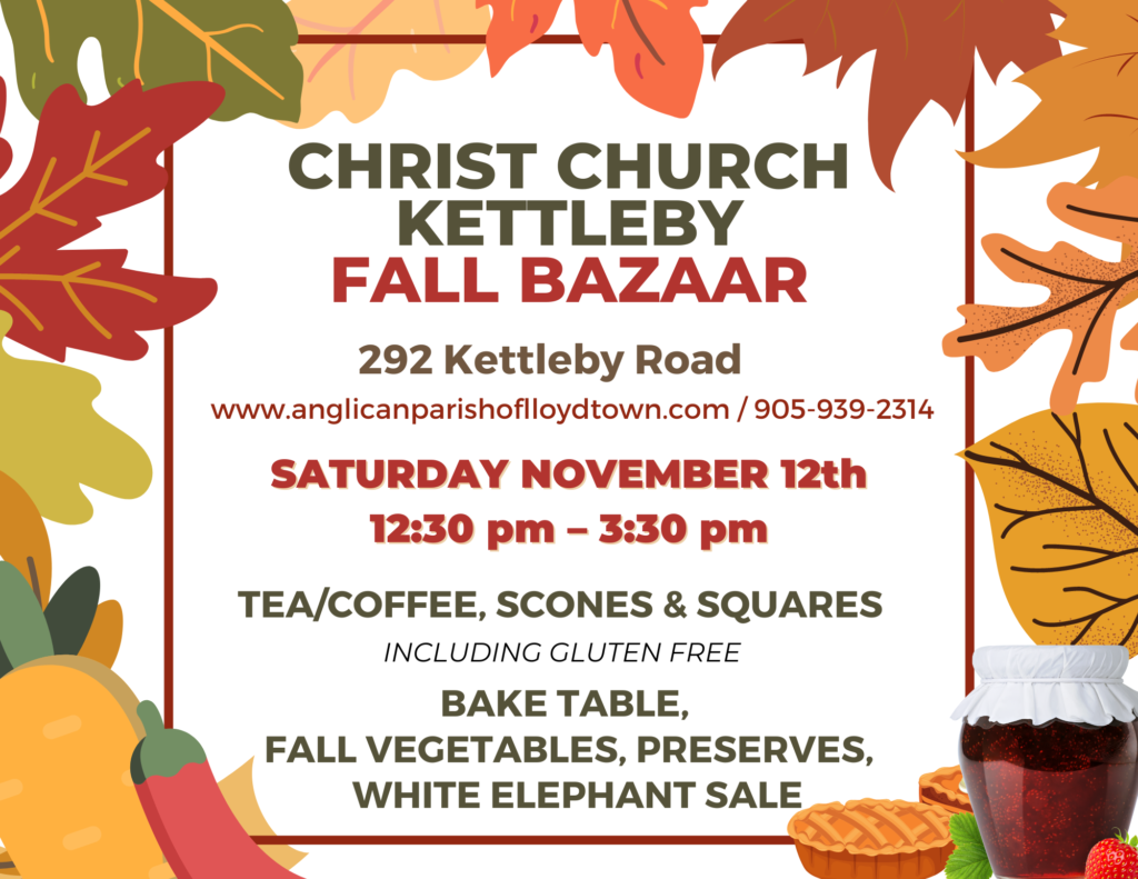 Christ Church Kettleby Fall Bazaar poster